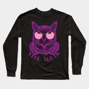 Vibe Check Cat Long Sleeve T-Shirt